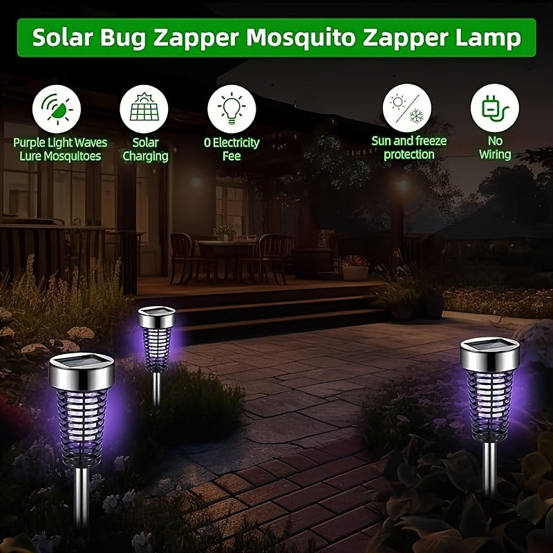 4 Pcs Solar Powered Bug Zapper