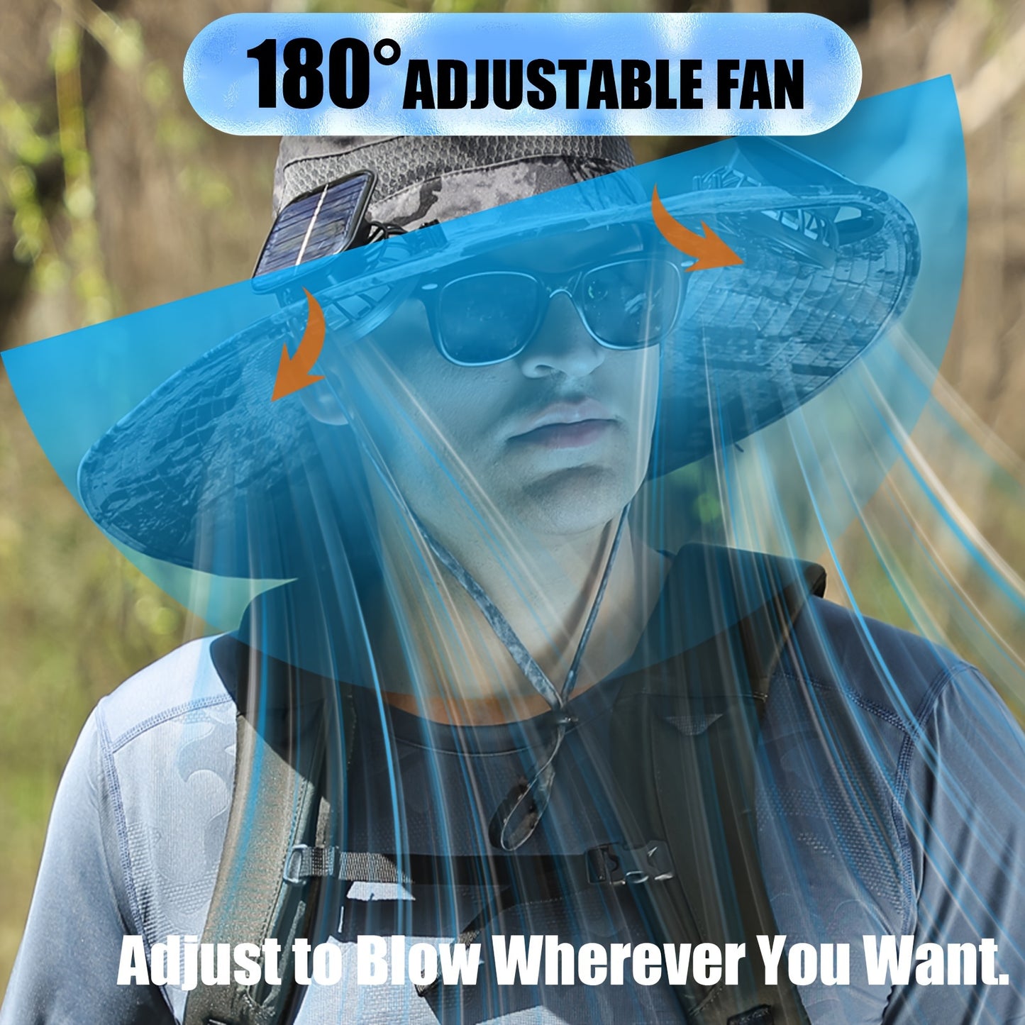 Sun Hat with Solar Fan