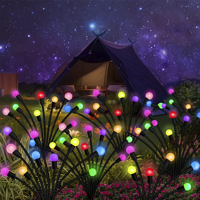 32 LED Firefly Solar Lights for Garden | RGB Garden Lights