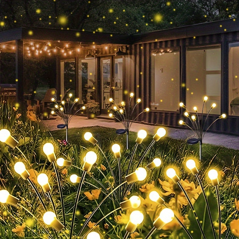 32 LED Firefly Solar Lights for Garden | RGB Garden Lights