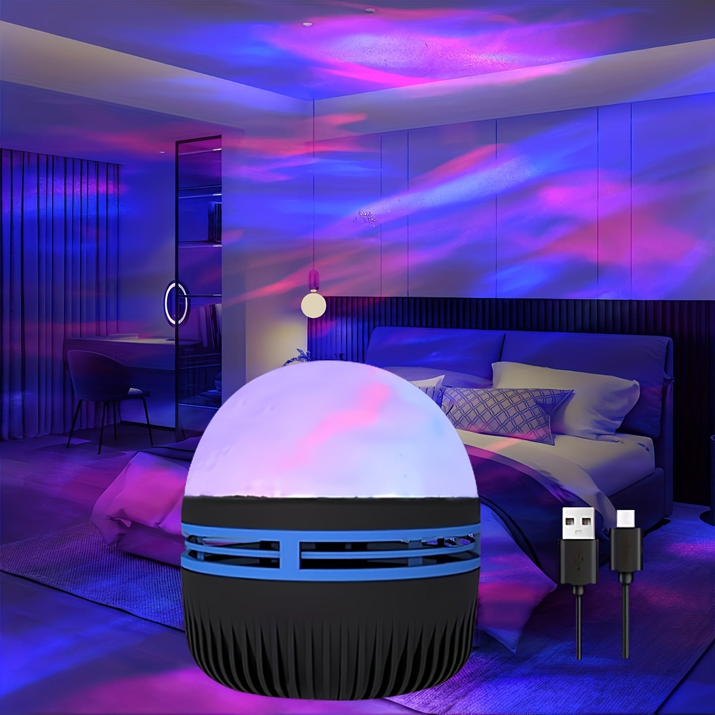 2 Pcs Projector Aurora Borealis