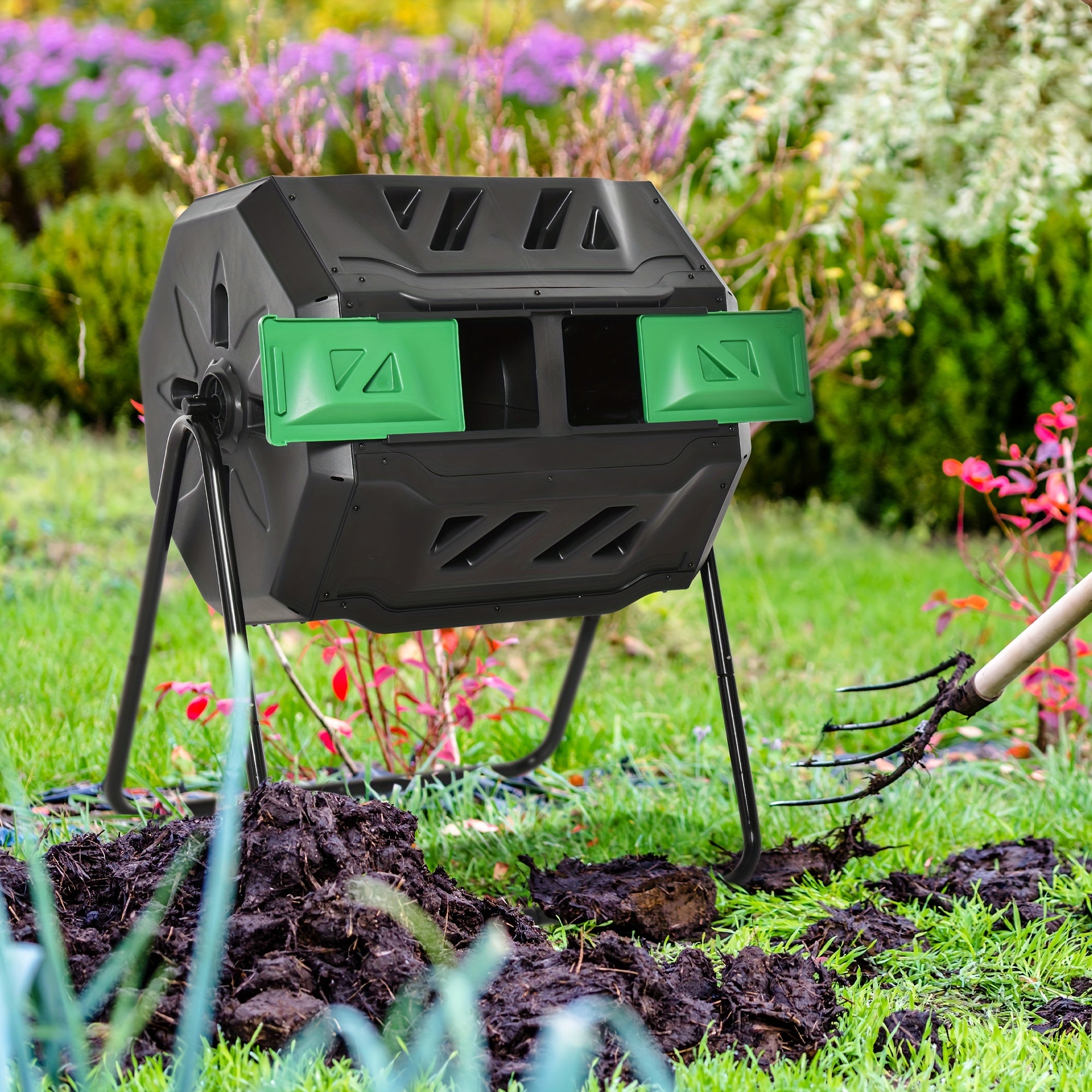 43 Gallon Tumbling Compost Bin