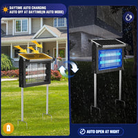 Large Solar Powered Bug Zapper