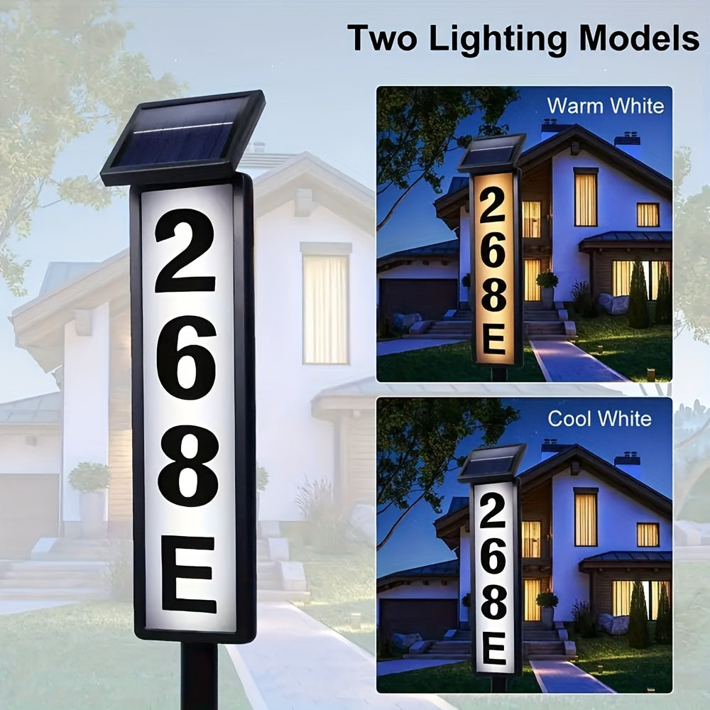Lighted House Number Signs