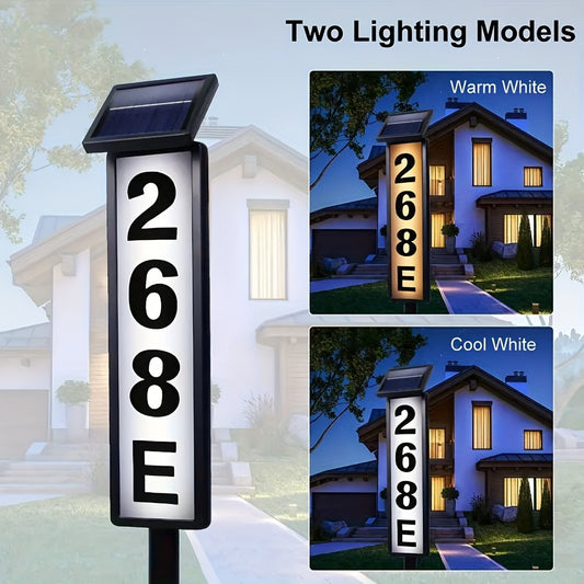 Lighted House Number Signs