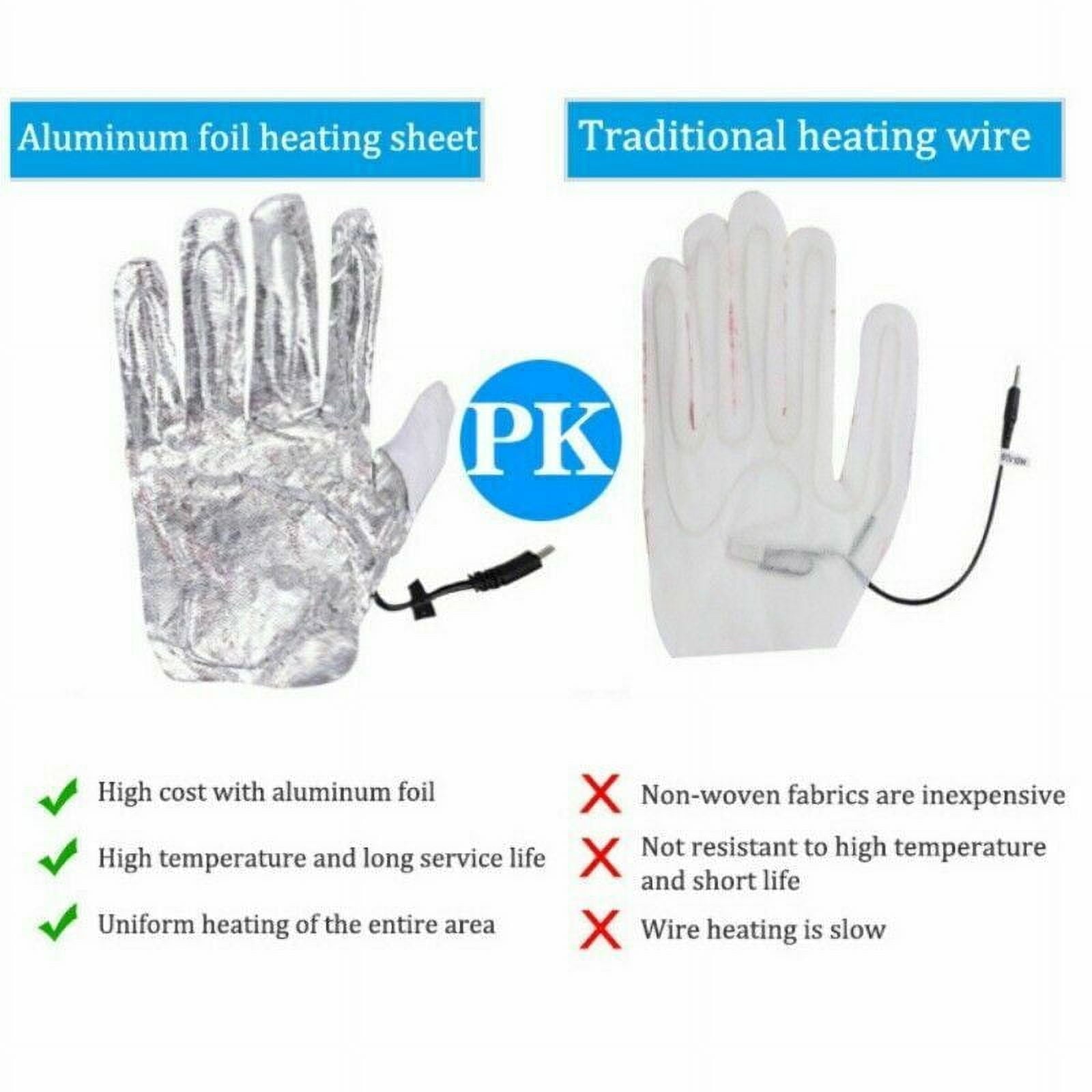 Electric Heated Ski Gloves with Touchscreen Finger