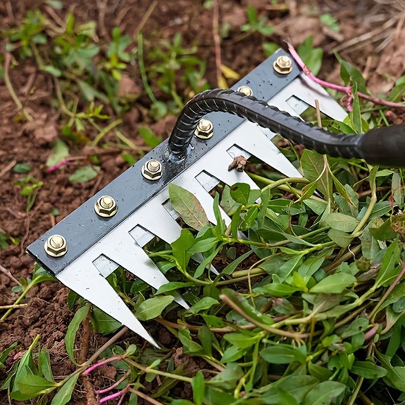 2 Pcs Metal Weed Rake