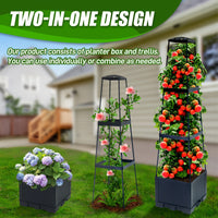 Tomato Planter Grow Box with Trellis