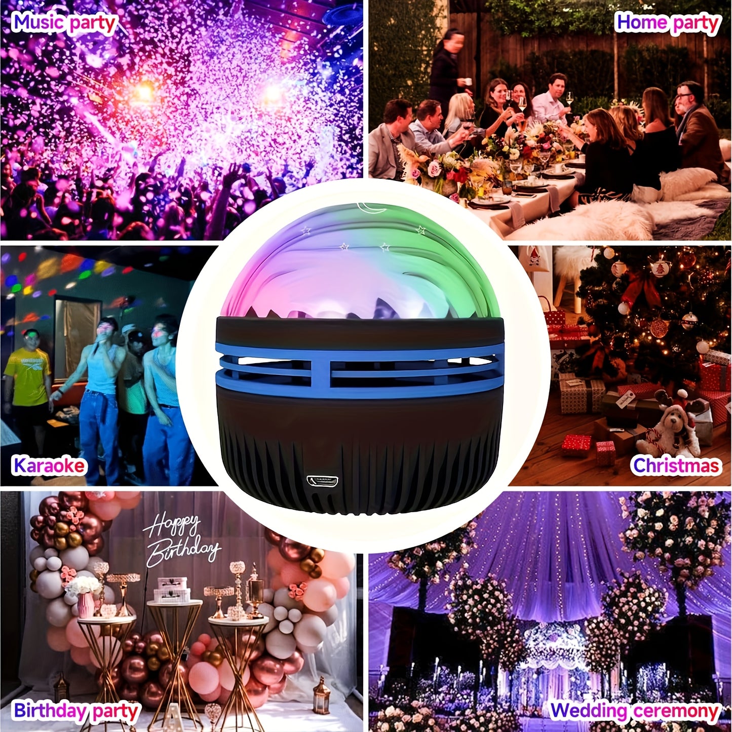 2 Pcs Projector Aurora Borealis