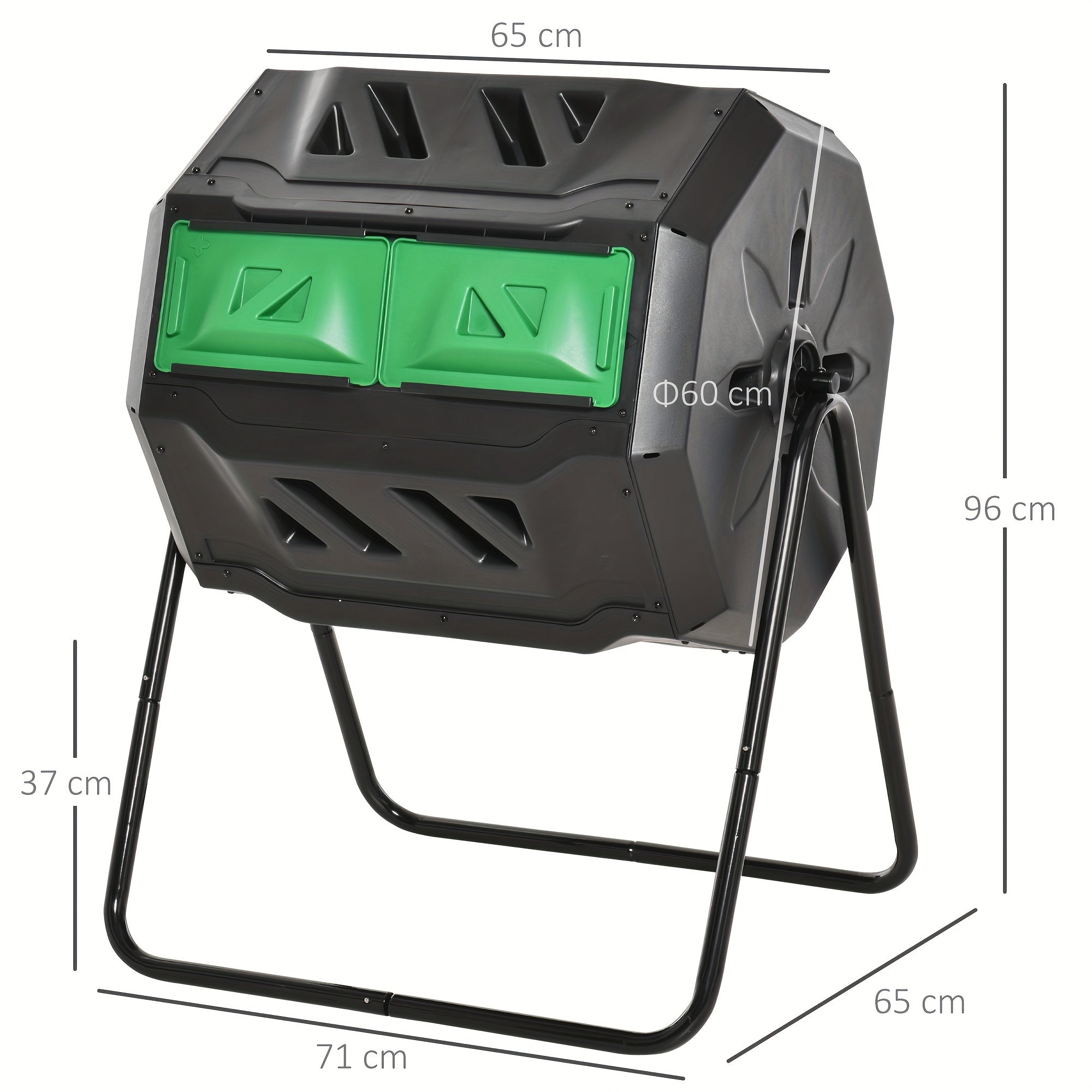 43 Gallon Tumbling Compost Bin