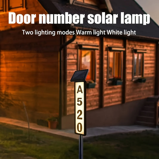 Lighted House Number Signs