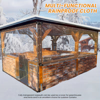 Heavy-Duty Clear Vinyl Tarp