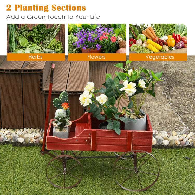 Garden Cart Planter, Fall Garden Decor