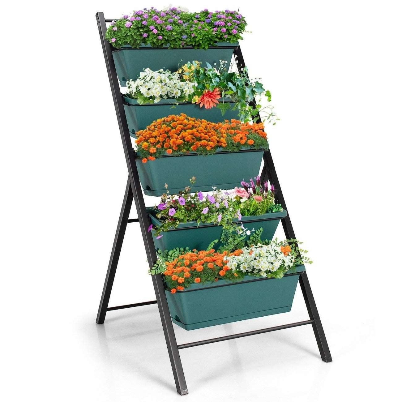 5-tier Vertical Raised Garden Bed- Green