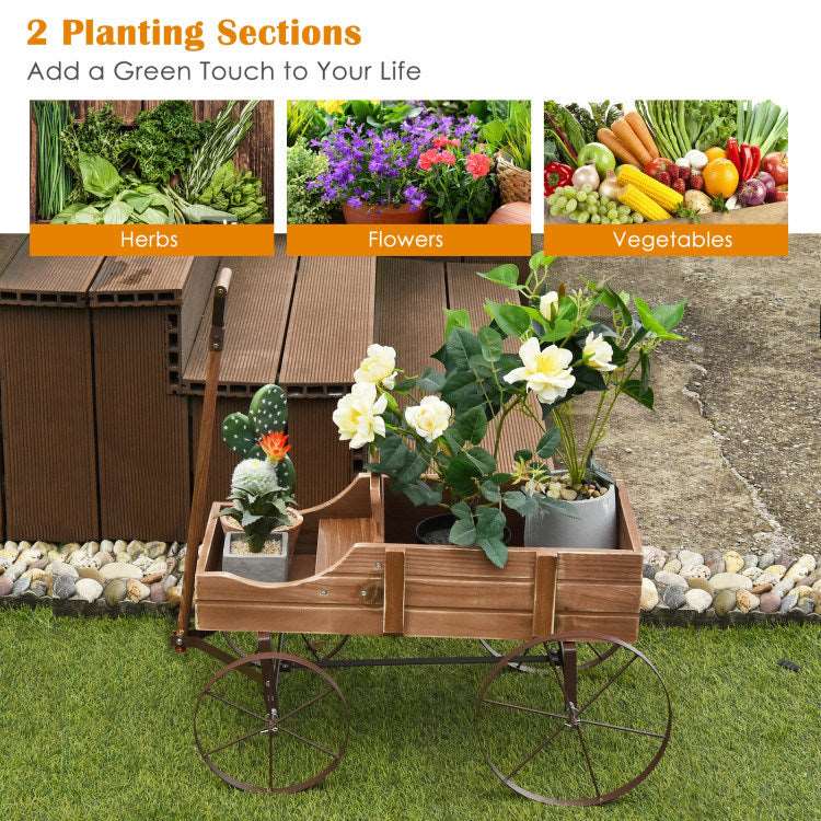 Garden Cart Planter, Fall Garden Decor