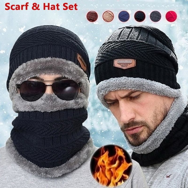 Winter Hat Gloves Scarf Set