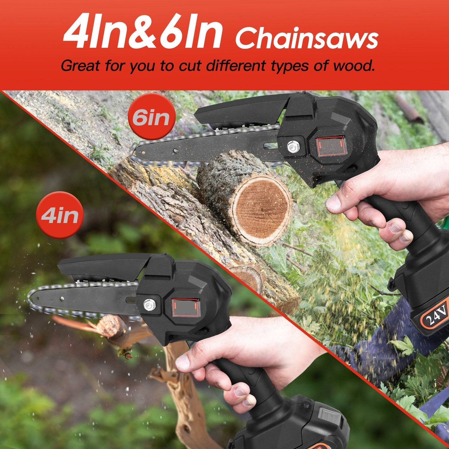 2-in-1 Cordless Pole Saw and Small Chainsaw