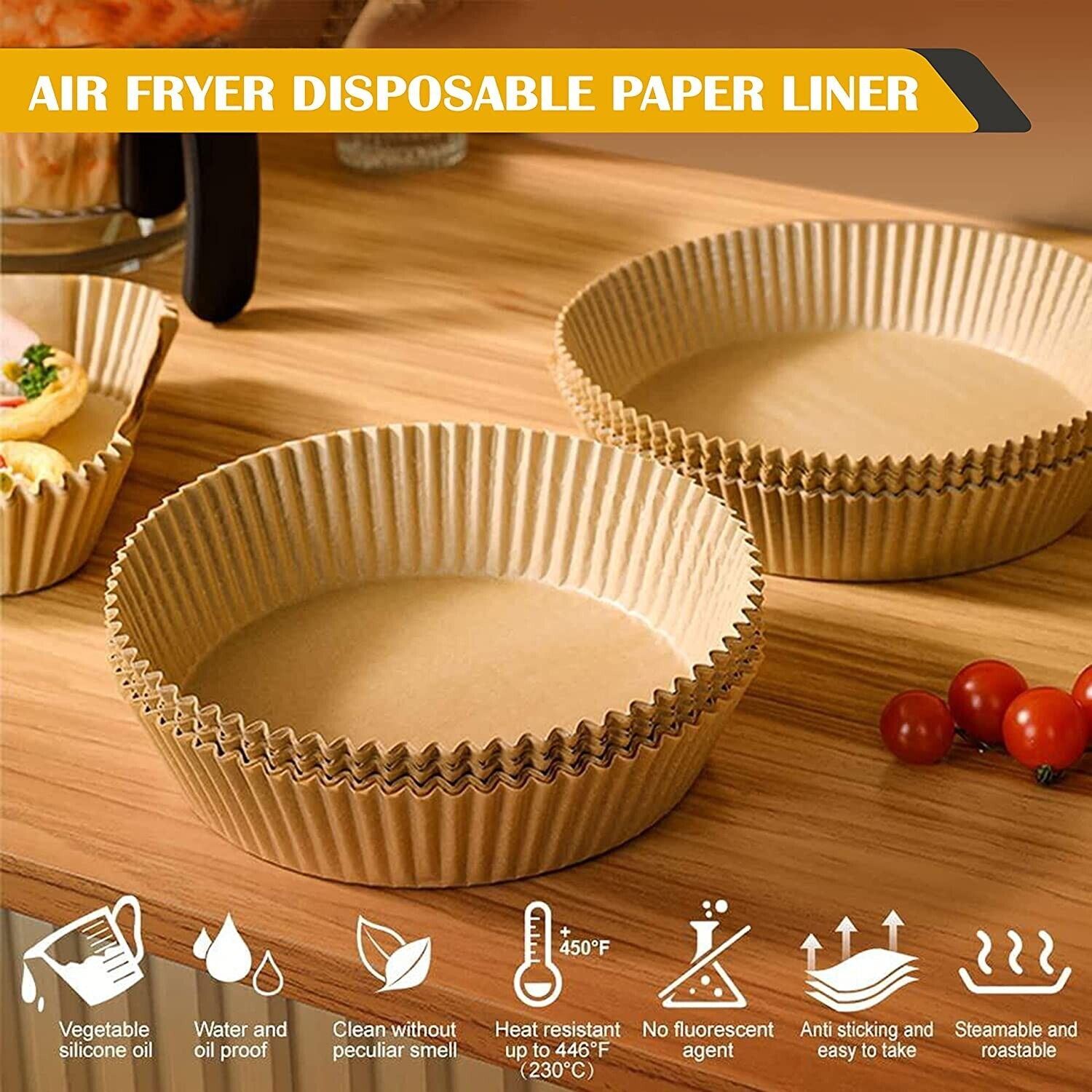 100 Pcs Disposable Air Fryer Liners - 8 Inches