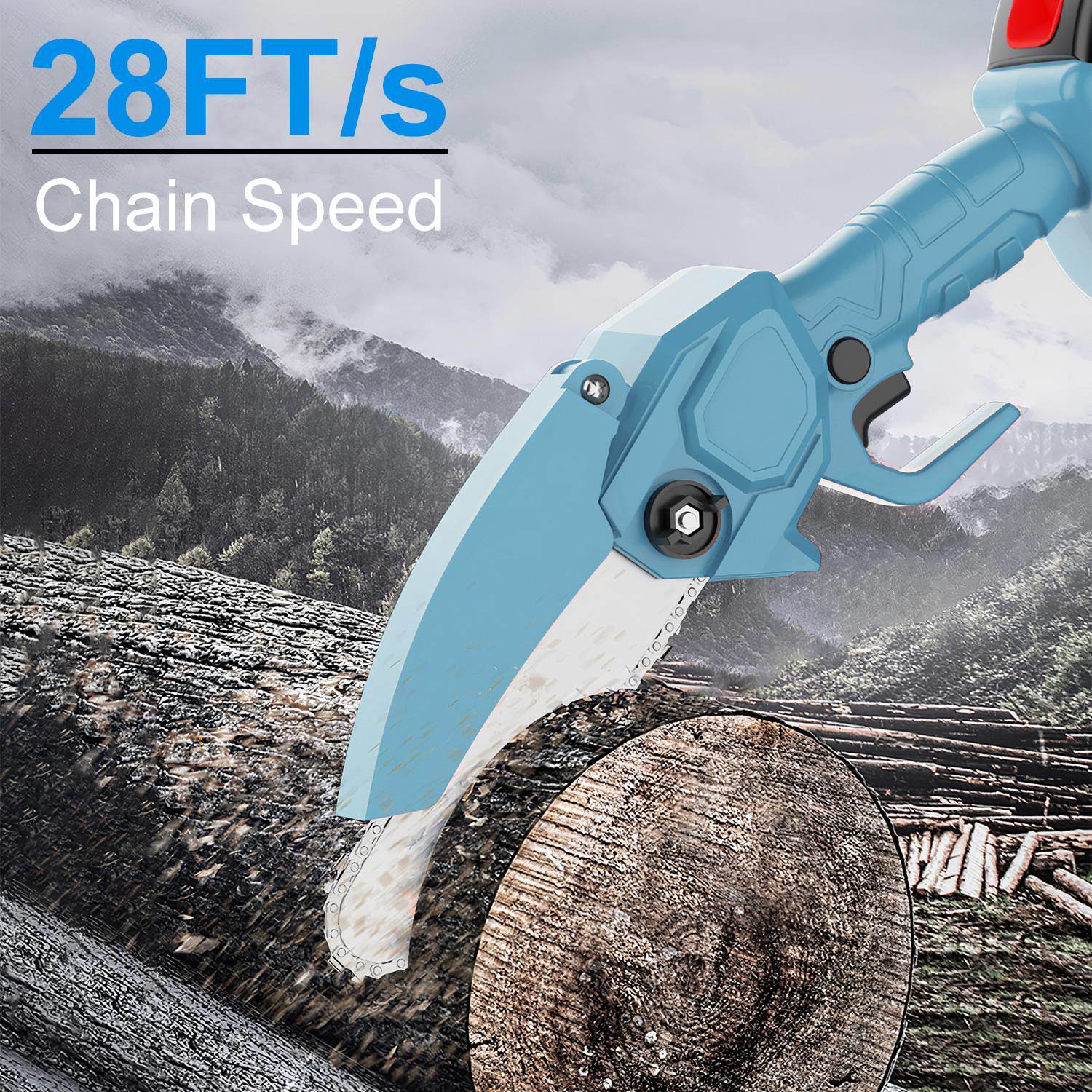 Electric Pruning Saws- Blue and Black