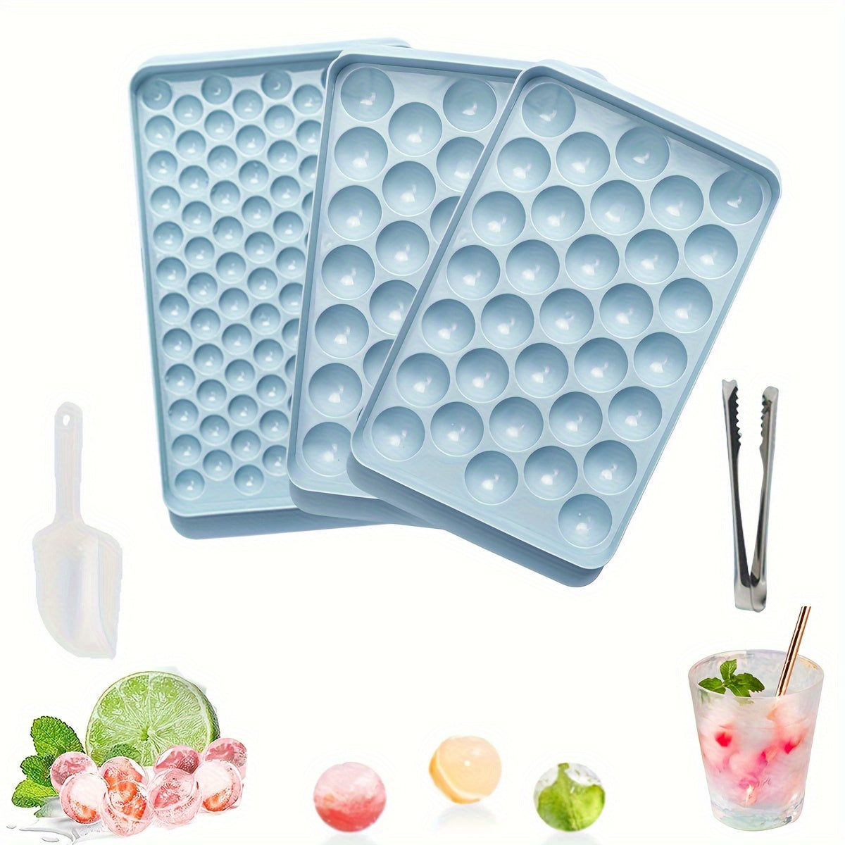 Ice Molds | Ice Trays - Blue and Green