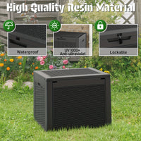 35/75 Gallon Black Outdoor Storage Box