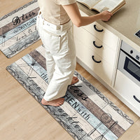 2 Pcs Decorative Kitchen Mats Anti Fatigue