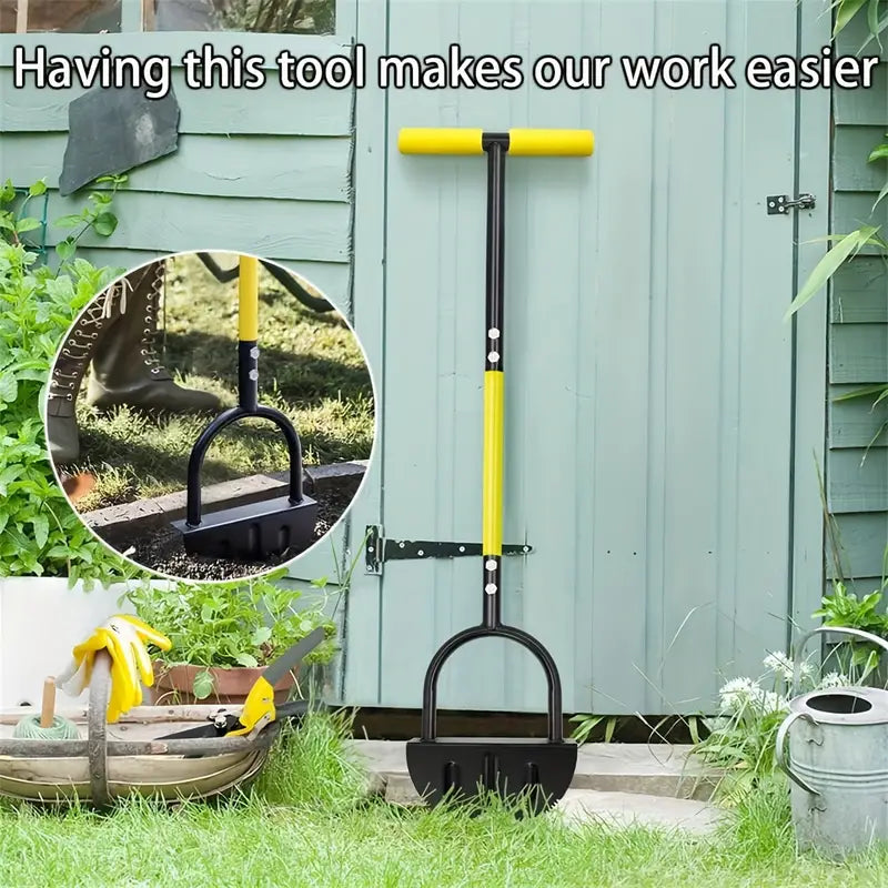 Heavy-Duty Half-Moon Garden Edger Tool