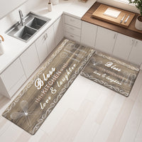 2 Pcs Decorative Kitchen Mats Anti Fatigue