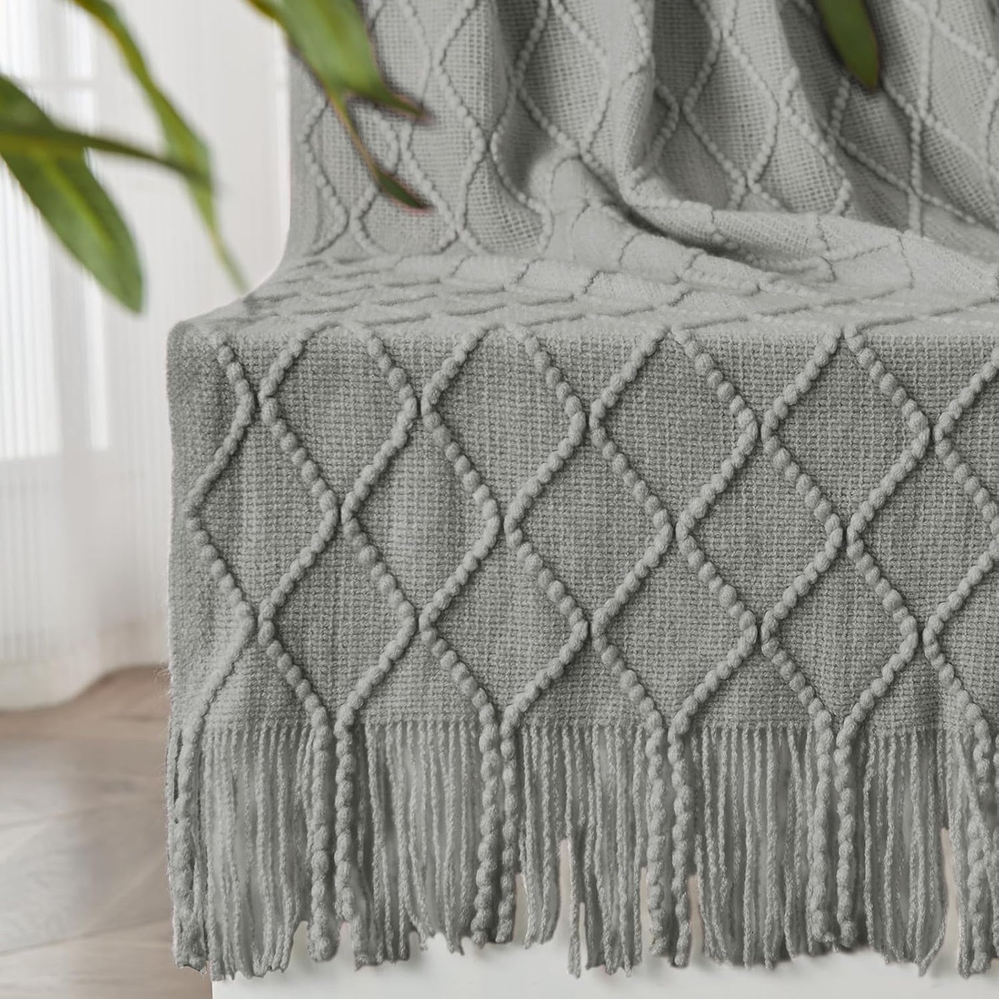 Cable Knit Throw Blanket