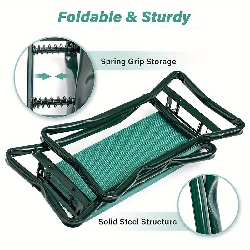 Foldable Heavy Duty Garden Kneeler and Seat