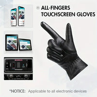 Sheepskin Leather Winter Gloves