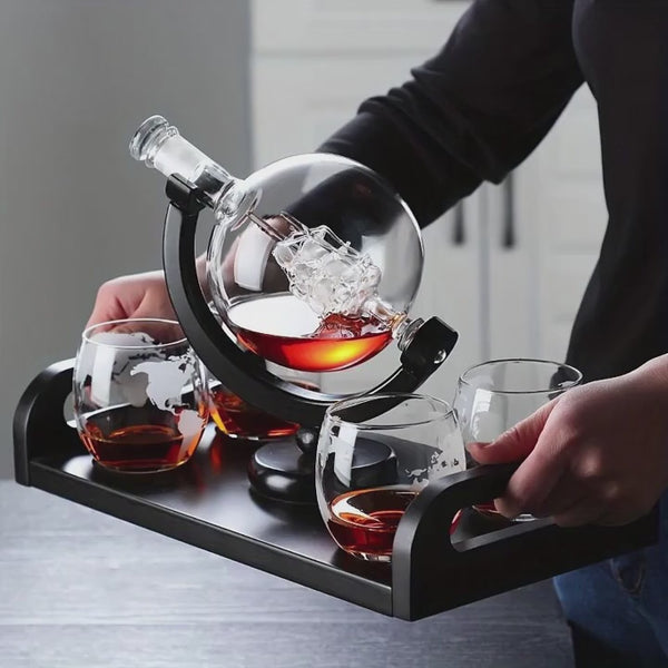 Whiskey Decanter Set With 2 Whiskey Glasses Gifts for Men