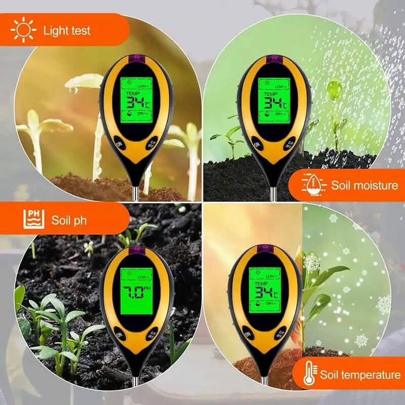 4-in-1 Digital ph Meter for Soil