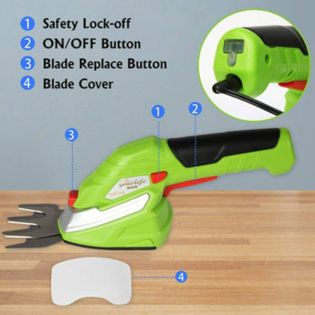 Electric Grass Clippers with Safety Lock