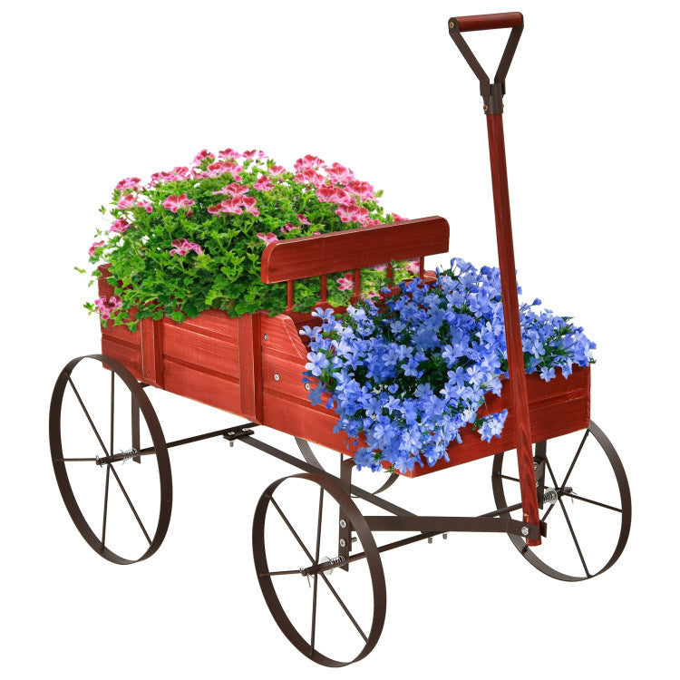 Garden Cart Planter, Wheelbarrow for Garden Decor