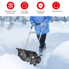 Adjustable Handle Rolling Snow Shovel