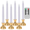 Load image into Gallery viewer, 6 Pcs Flameless Taper Candles with Remote Control