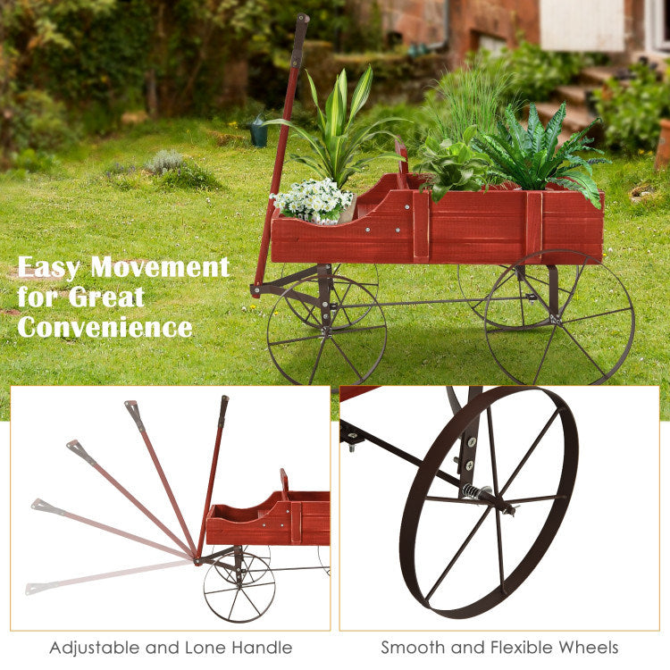 Garden Cart Planter, Wheelbarrow for Garden Decor