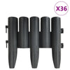 Load image into Gallery viewer, 36 Pcs Black Plastic Garden Edging 