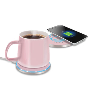 2-In-1 Cup Coffee Warmer and QI Wireless Charger