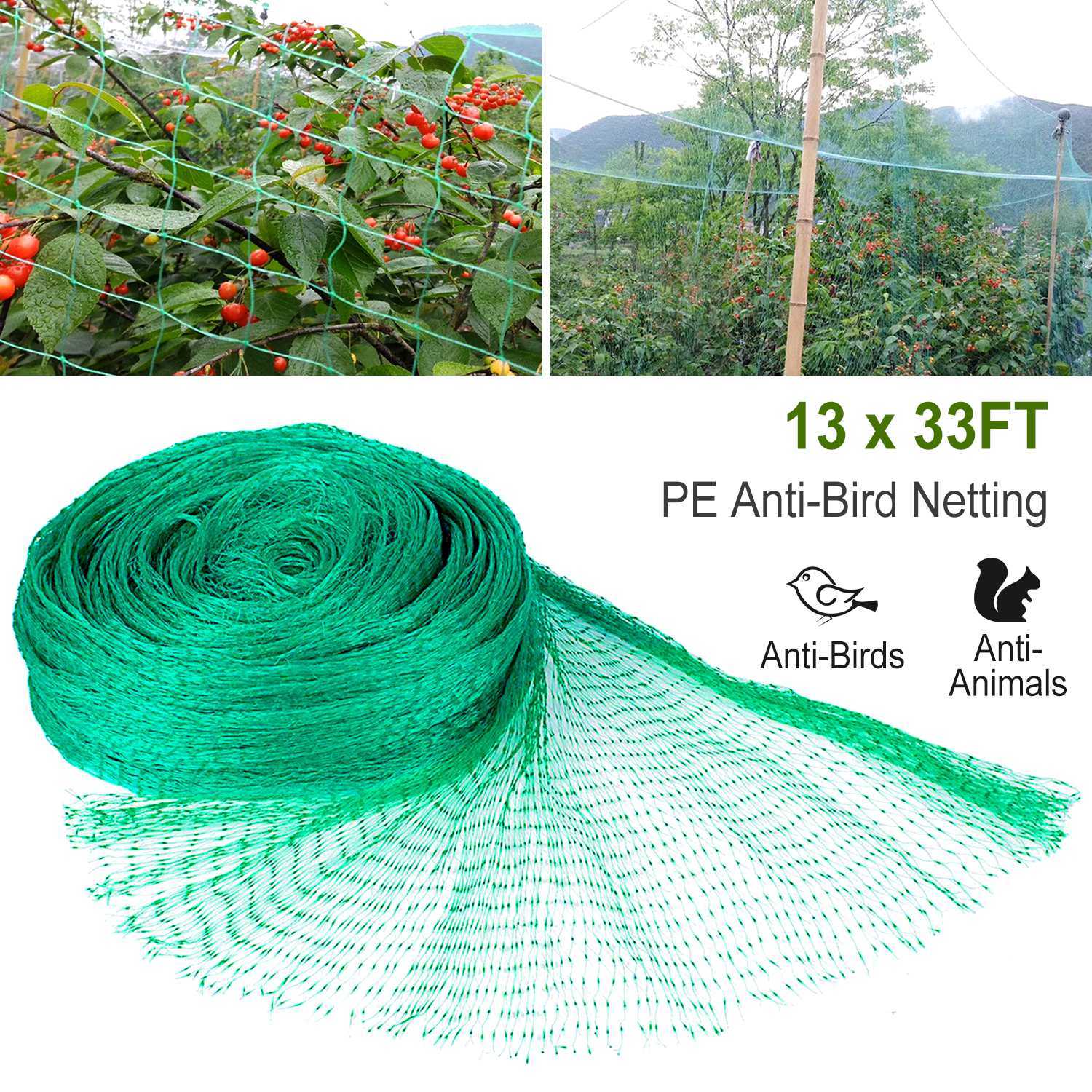 Netting For Garden | Heavy Duty PE Anti Bird Netting 2Pcs.
