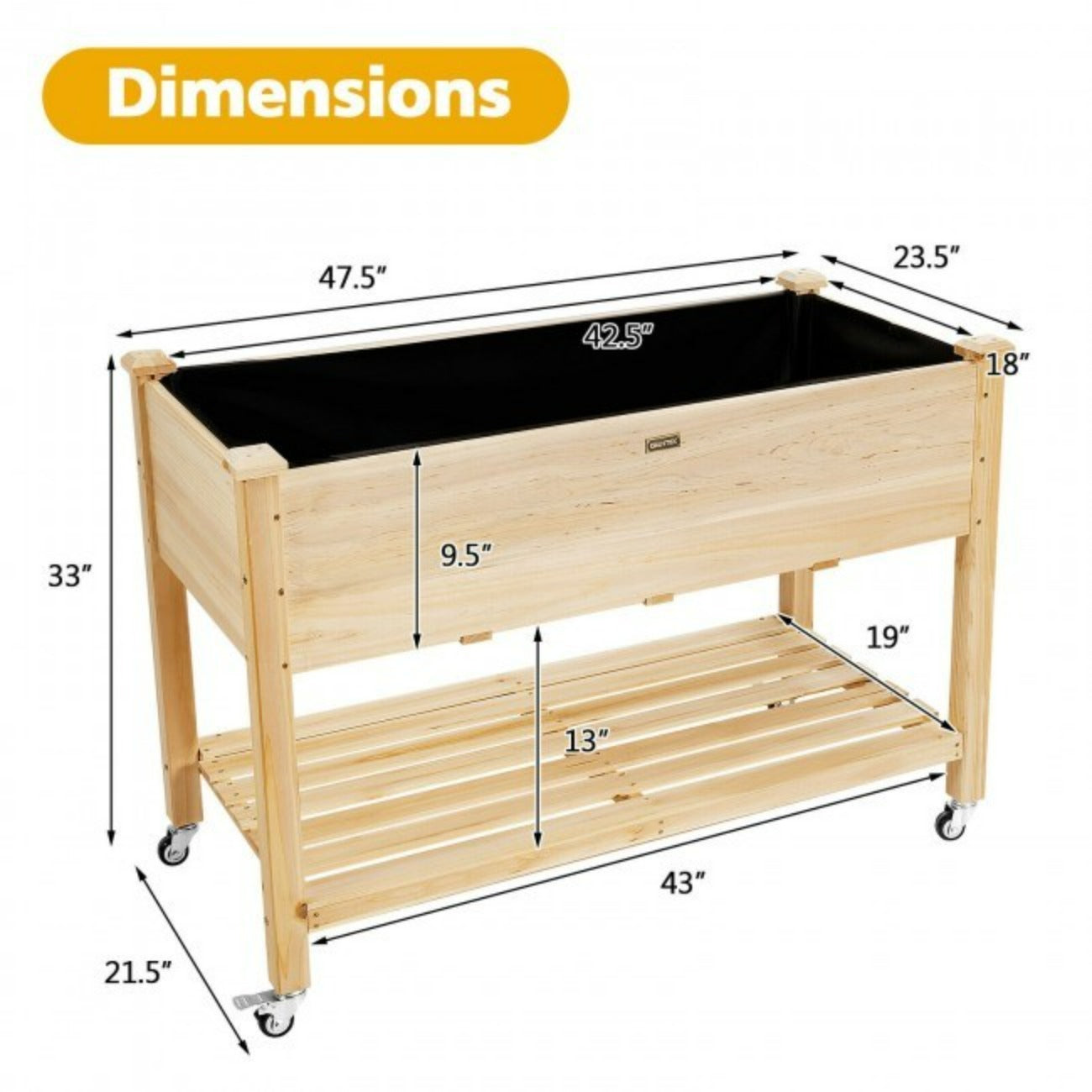 Raised Wood Planter Bed Dimensions