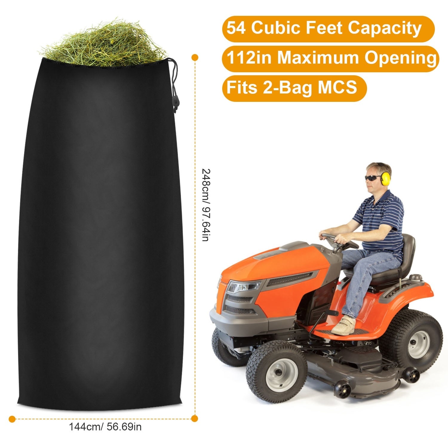 Lawn Tractor Leaf Bag- Big
