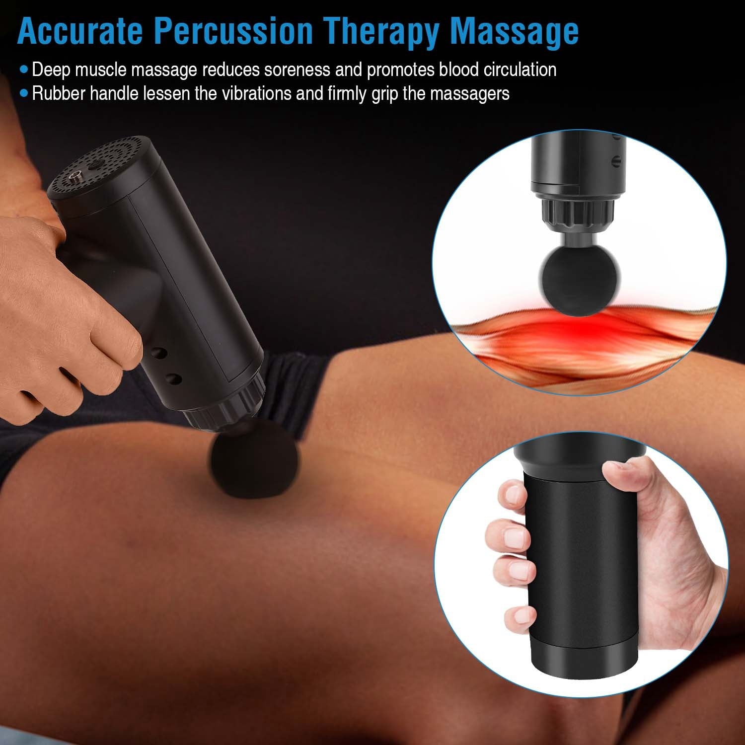 Cordless Massager, Percussion Massage Gun