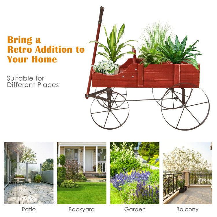 Garden Cart Planter, Wheelbarrow for Garden Decor