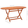 Eucalyptus Wood Outdoor Table Dimensions