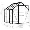 Load image into Gallery viewer, 6 x 6 Greenhouse Dimensions