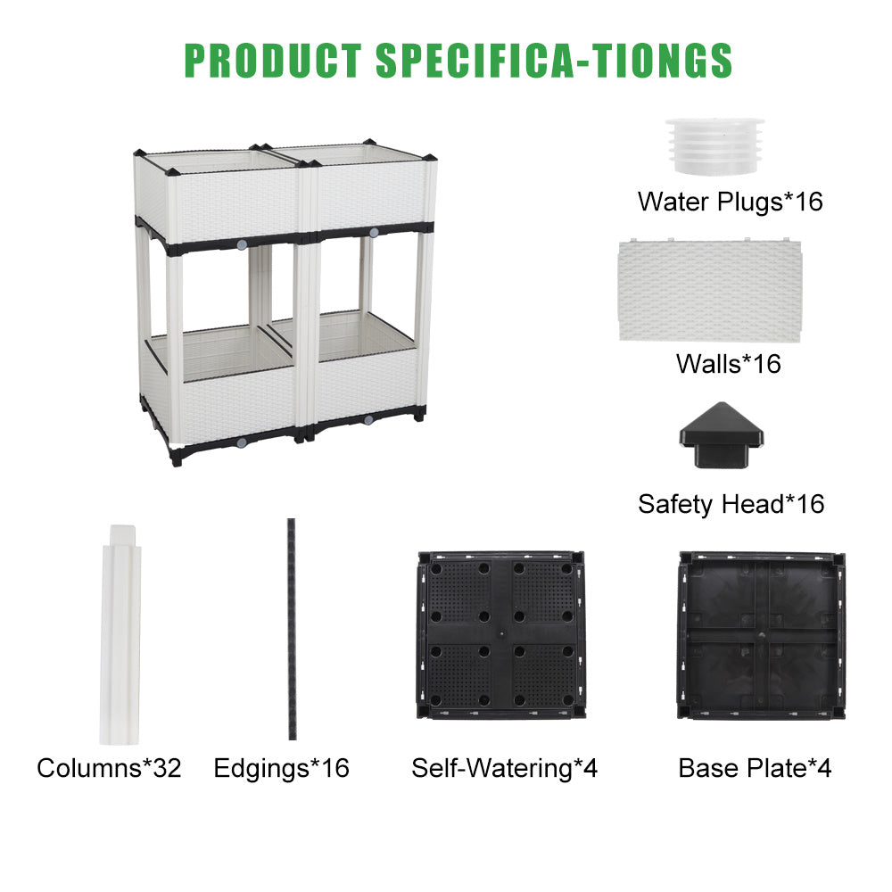 Free Splicing Injection Planting Box White.